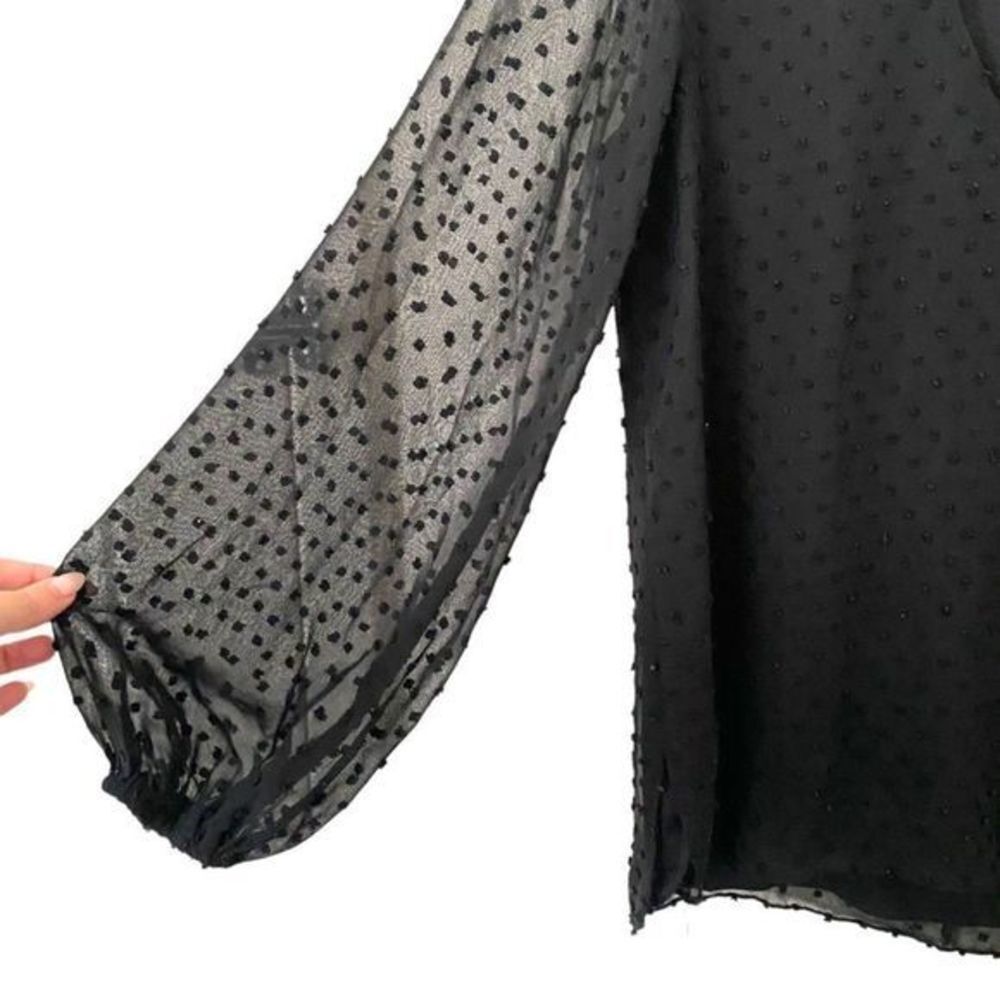 ‎WAVERLY GREY Dotted Cutout Blouse - Picture 2 of 4